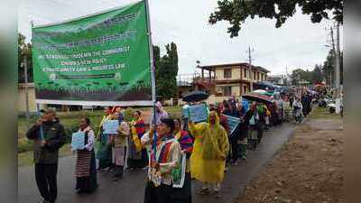 Tibetans in Bylakuppe protest China’s new ethnic unity law