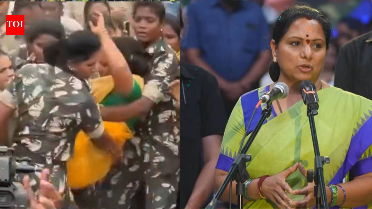 TRS chief K Kavitha detained while laying claim to HMDA land for Telangana movement activists