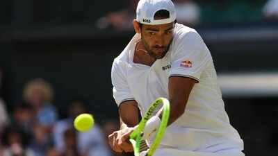 Matteo Berrettini rediscovers his Wimbledon rhythm to send Fils packing