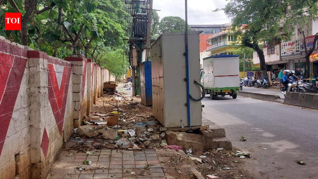Footpath drive continues in Bengaluru as garbage remains, shopkeepers reclaim space