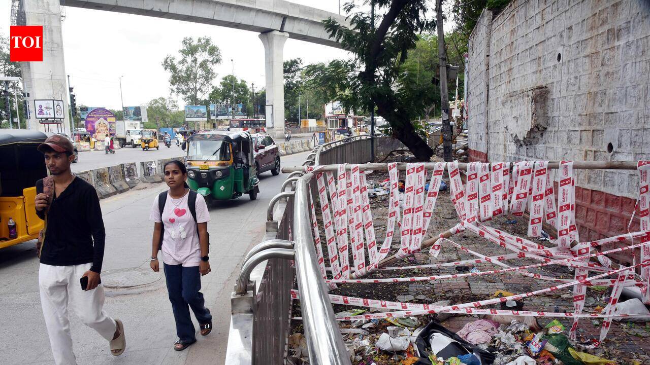Footpaths Out Of Bounds In Hyderabad Despite High Court Rap