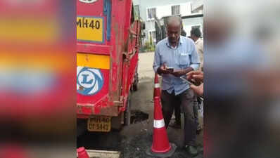 Slab of new drain line caves in at Ghogli, residents question quality of work