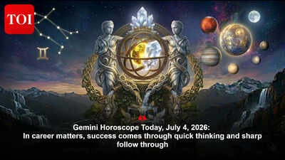 Gemini Horoscope Today, July 4, 2026: In career matters, success comes through quick thinking and sharp follow through
