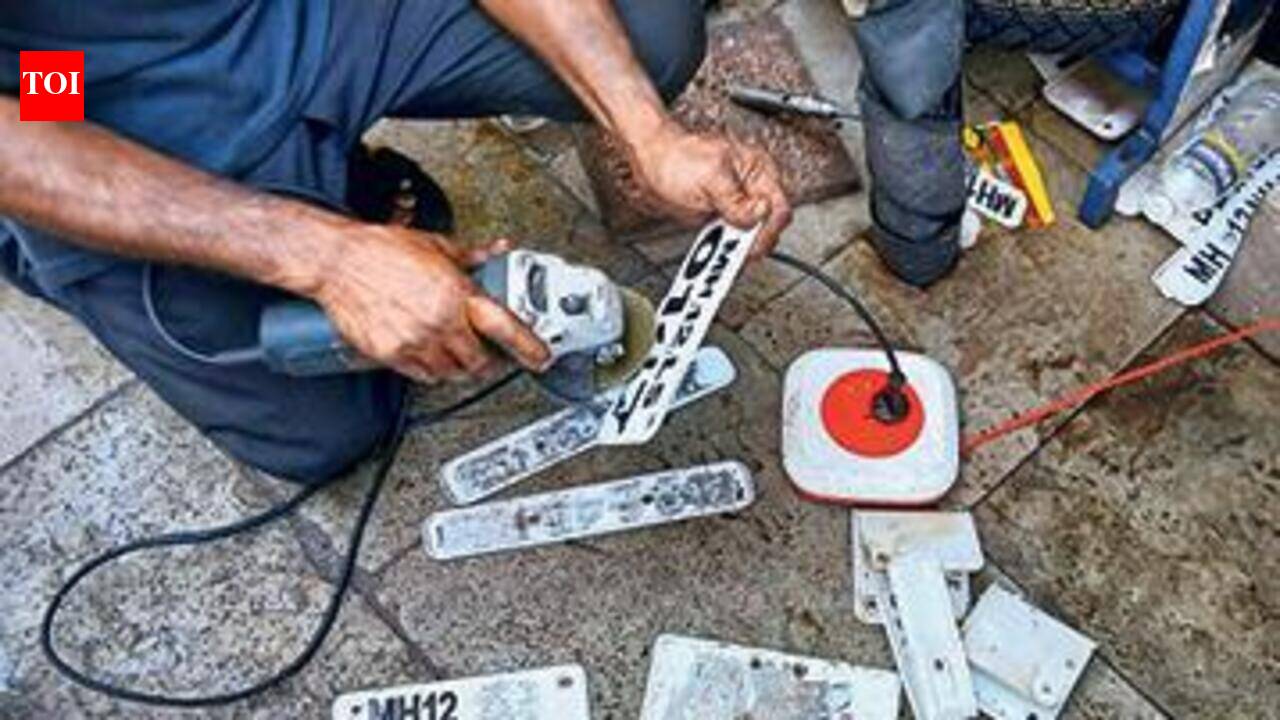 Vehicles sans HSRPs liable to be fined repeatedly as Pune RTO continues drive to ensure compliance