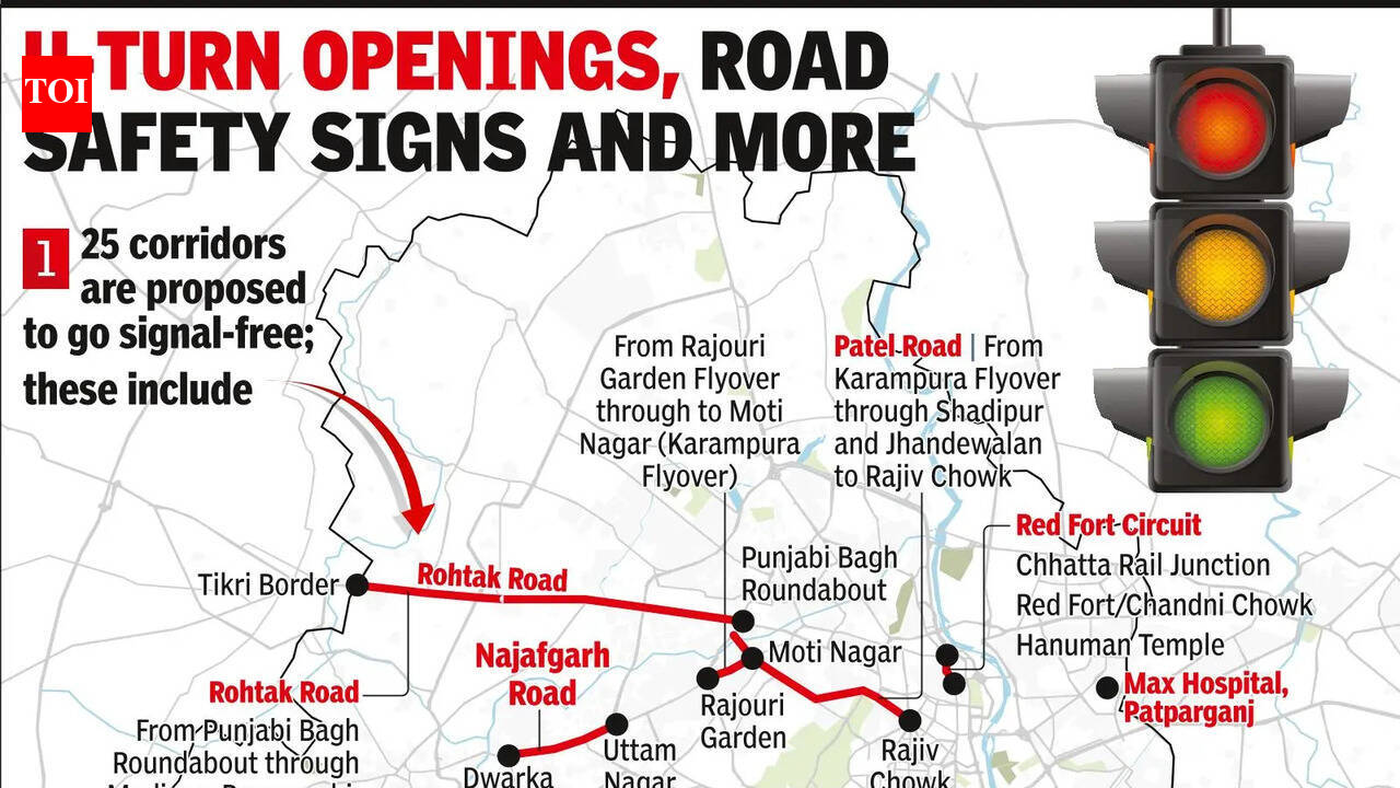 Waiting for green light: 25 signal-free roads