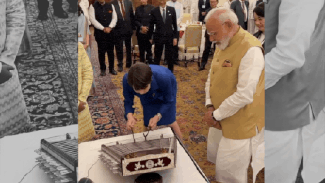 Japanese PM tries her hand at santoor during India visit, earns applause: Watch