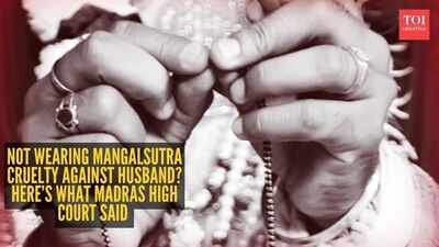 Not wearing Mangalsutra cruelty against husband? Madras High Court's verdict which ended this marriage said, "Removal of thali chain is often treated as..."
