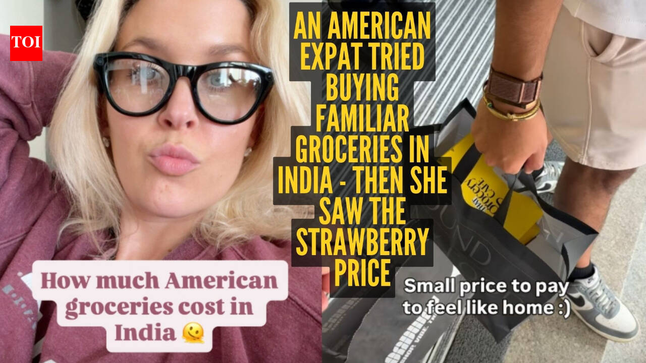 ‘₹1,700 for strawberries?’ American woman's grocery shopping video in India leaves the internet stunned