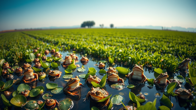 Farmed wetlands in southern Brazil left frogs with more blood-cell damage, and the aquatic species was hit hardest, hinting at a wider hidden cost of agriculture