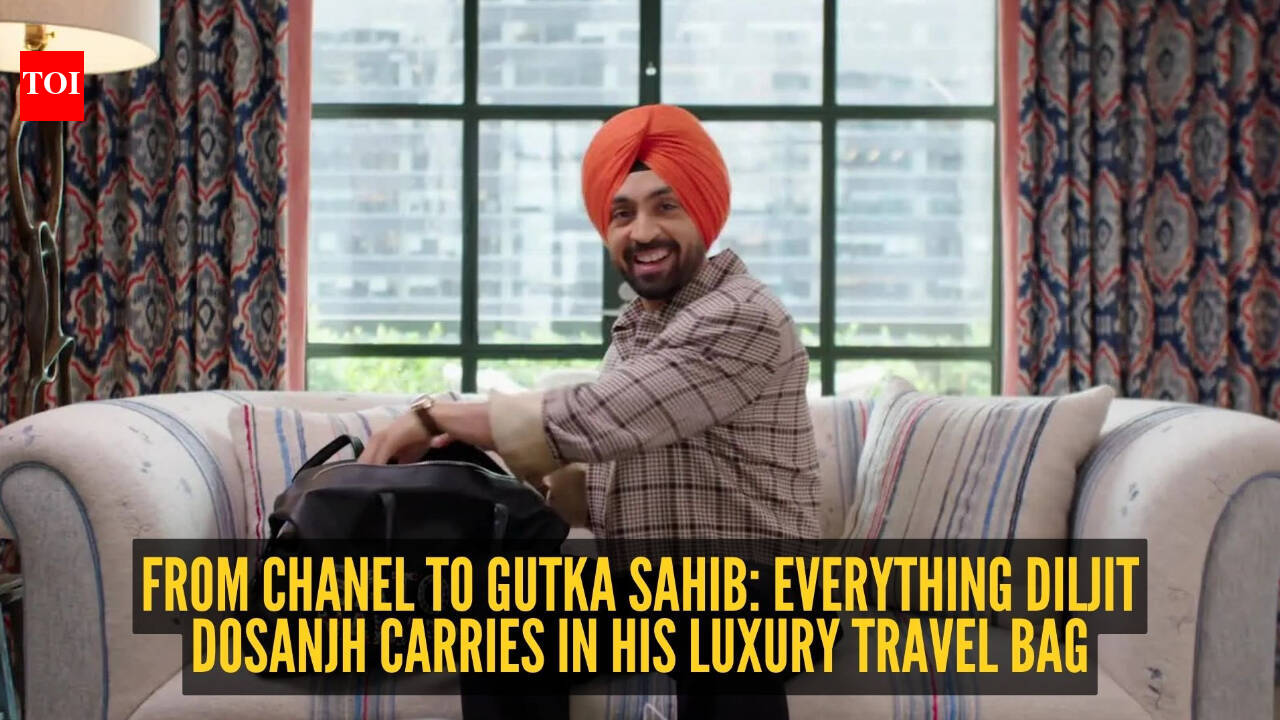 From Chanel to a fan-gifted Rudraksh chain: Diljit Dosanjh's bag is as stylish as it is spiritual