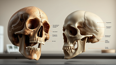 Ancient gum disease may have reshaped early human jaws, and a study of 71 fossil skulls says shrinking teeth may have helped make room for bigger brains
