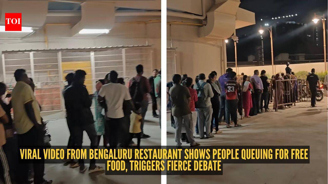 ‘India isn't financially poor, but psychologically poor’: Viral video from Bengaluru restaurant shows people queuing for free food, triggers fierce debate