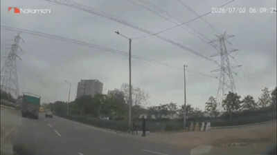 Watch: Noida graphic designer mowed down by speeding Baleno near petrol pump in Gurgaon, driver flees