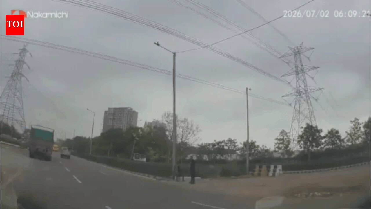 Watch: Noida graphic designer mowed down by speeding Baleno near petrol pump in Gurgaon, driver flees