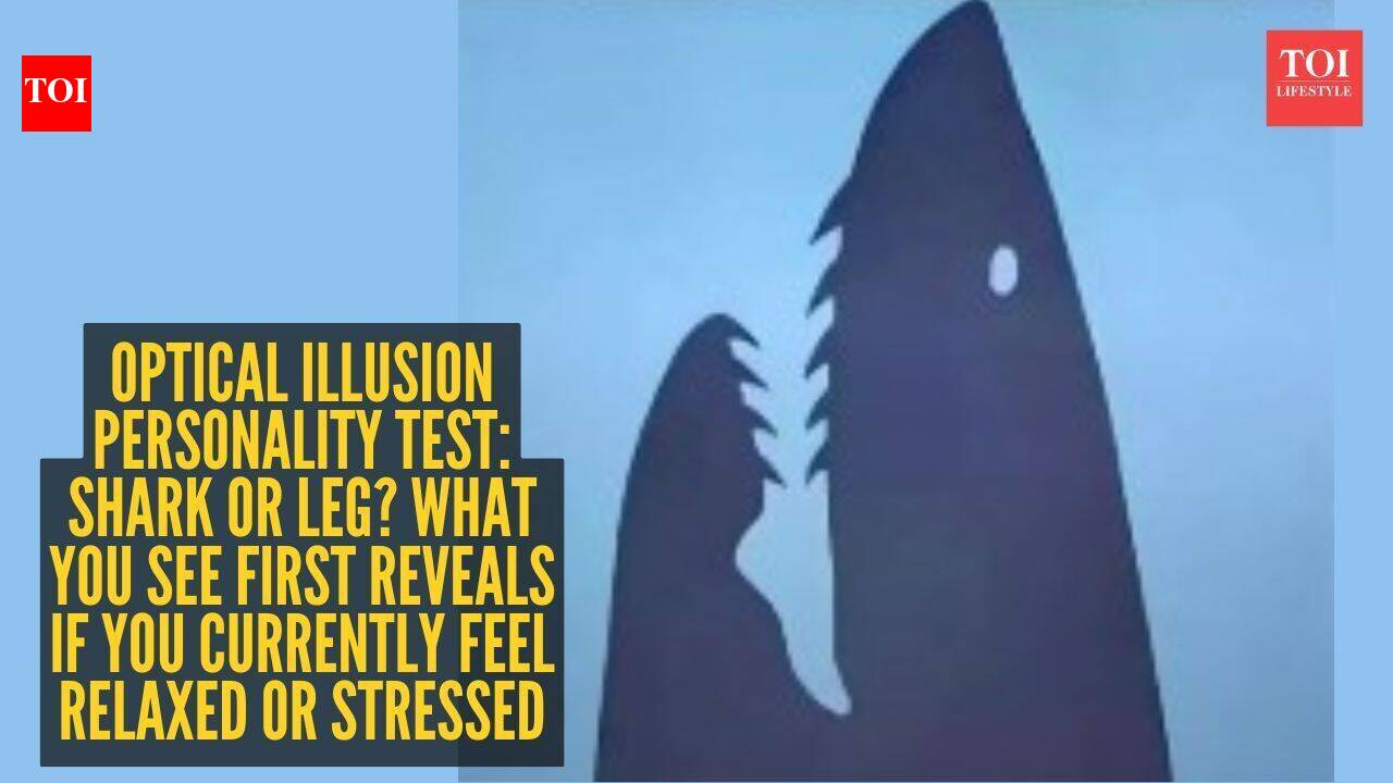 Optical illusion personality test: Shark or leg? What you see first reveals if you currently feel relaxed or stressed