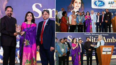 Nita Ambani receives honour in the US for contributions to healthcare, education and social impact