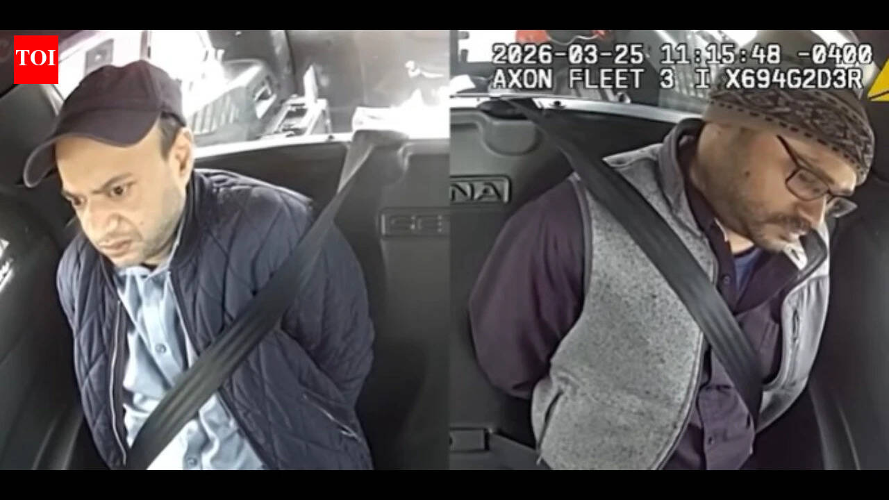 'Whole time I thought I was speaking to FBI': Video of two Indian men getting arrested for scamming 78-year-old woman in Ohio released