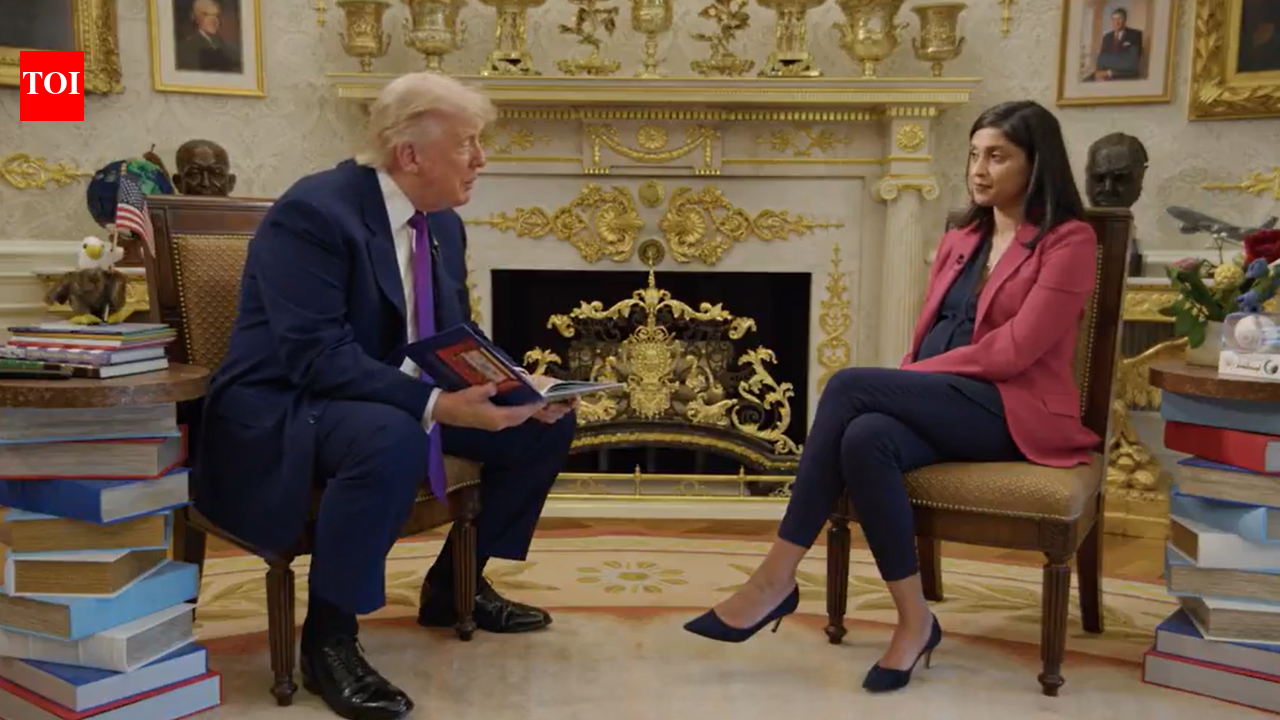 'I don't know if I look good in a bathing suit': Trump cracks jokes on Usha Vance's podcast for kids