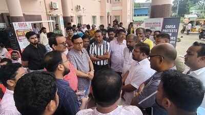 National Health Mission doctors in city hold one-day strike for benefits