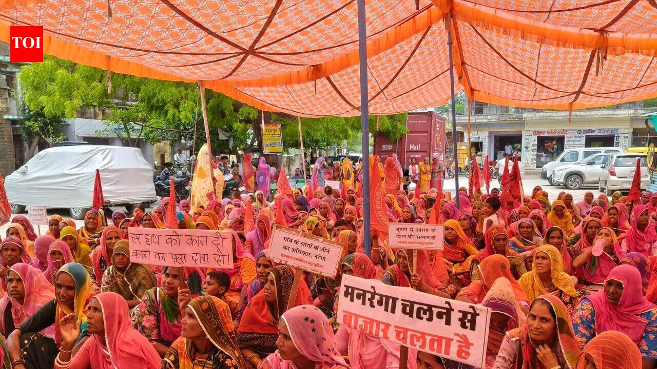 Protests erupt in Rajasthan against MGNREGA replacement with VB-GRAMG