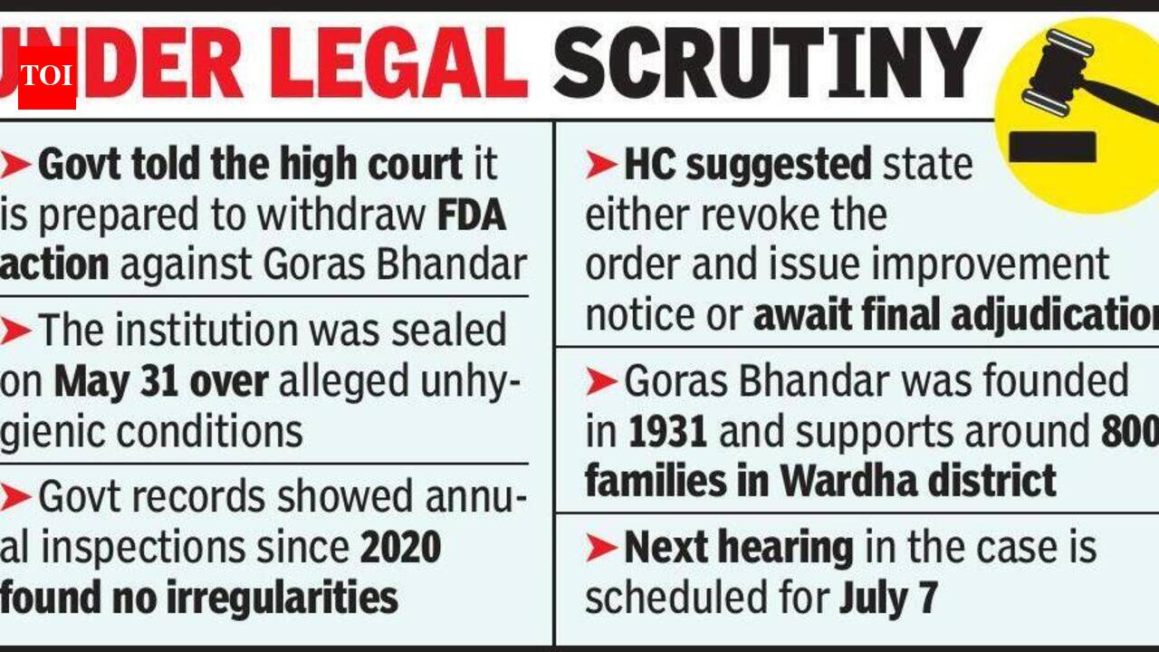 HC nudges govt toward revoking FDA seal on Wardha’s Goras Bhandar