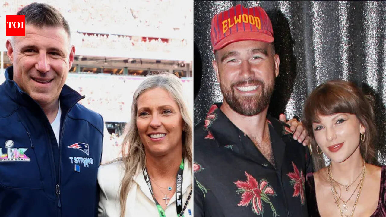 Mike Vrabel makes surprise return with wife Jen at Taylor Swift and Travis Kelce's wedding after Dianna Russini controversy