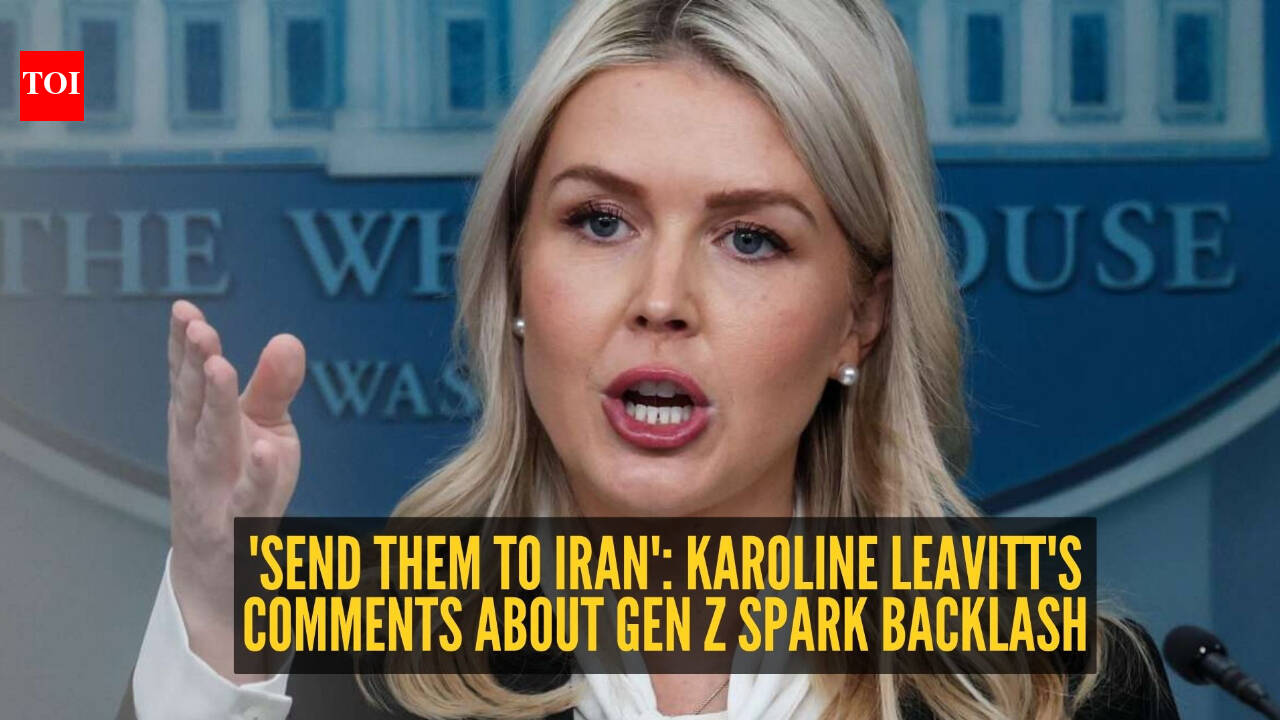 'Send them to Iran': Karoline Leavitt's comments about Gen Z spark backlash as social media pushes back