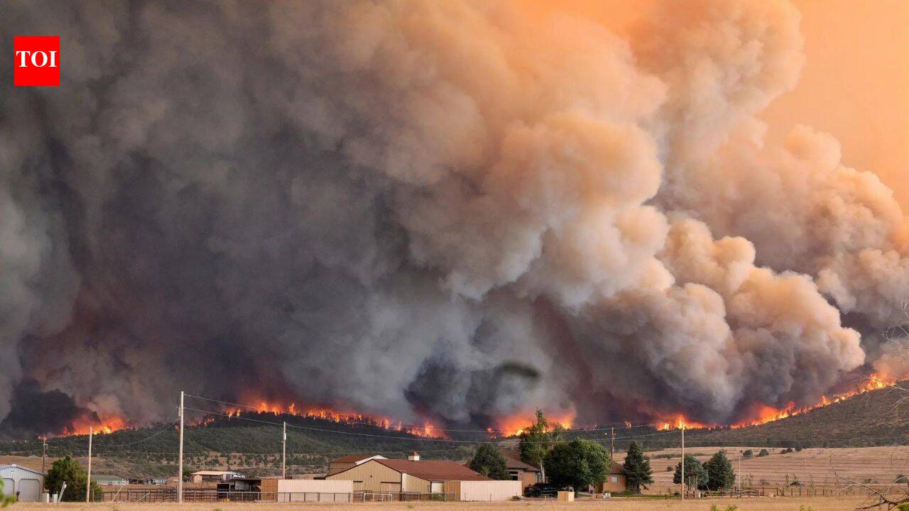Watch: Thousands forced to evacuate as wildfire rages across Colorado
