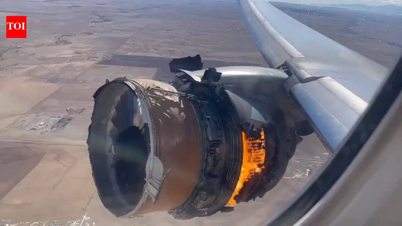 Watch: Passenger's view of Boeing 777 engine on fire while in air goes viral