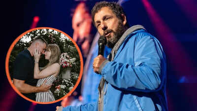 Adam Sandler spent the day shooting hoops before officiating Taylor Swift and Travis Kelce's wedding