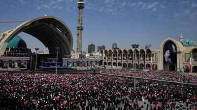 Did Iran force people to attend Khamenei's funeral in large numbers? What report claims
