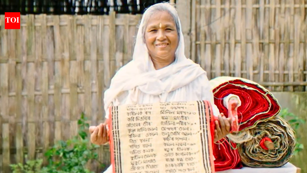 Meet Hemoprova Chutia: The Padma Shri awardee who cannot read Sanskrit but embroidered the entire Bhagwad Gita on a 280-foot cloth