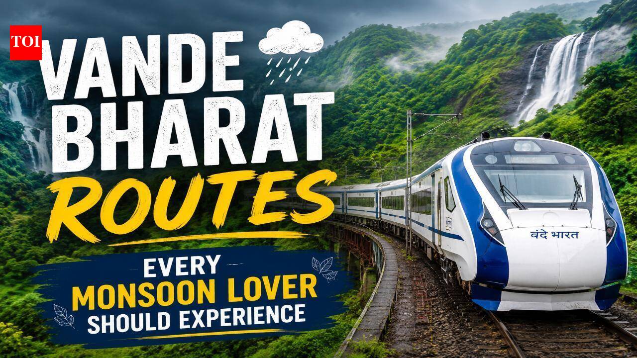 Vande Bharat routes every monsoon lover should experience at least once; waterfalls, Western Ghats, and scenic countryside await