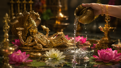 Do This 2-Minute Morning Water Ritual to Attract Lord Vishnu’s Blessings