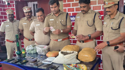 20 kg of ganja and synthetic drugs seized in Coimbatore district, 10 arrested