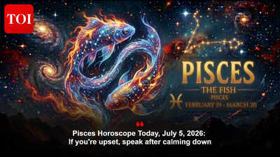 Pisces Horoscope Today, July 5, 2026: If you're upset, speak after calming down