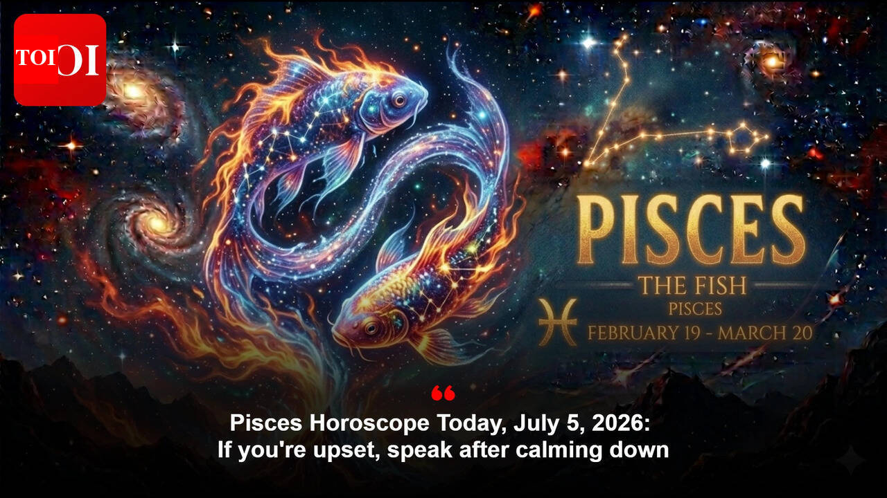 Pisces Horoscope Today, July 5, 2026: If you're upset, speak after calming down