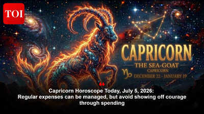 Capricorn Horoscope Today, July 5, 2026: Regular expenses can be managed, but avoid showing off courage through spending