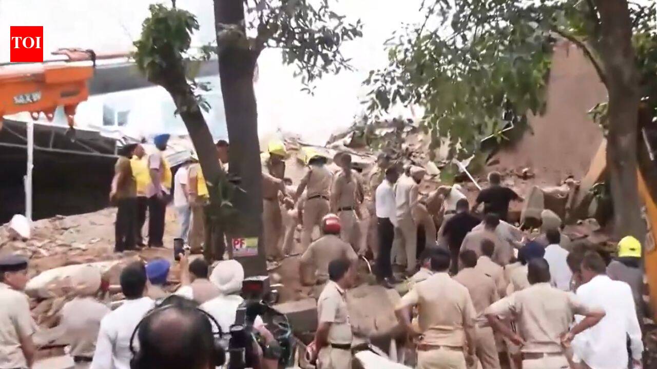 Building collapses in Chandigarh's Industrial Area; 2 feared trapped under debris