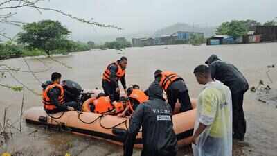 Over 100 rescued from flood-hit villages in Vasai; NDRF joins relief operations