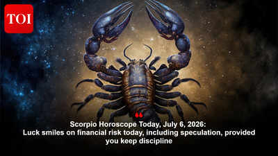 Scorpio Horoscope Today, July 6, 2026: Luck smiles on financial risk today, including speculation, provided you keep discipline