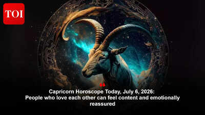 Capricorn Horoscope Today, July 6, 2026: People who love each other can feel content and emotionally reassured