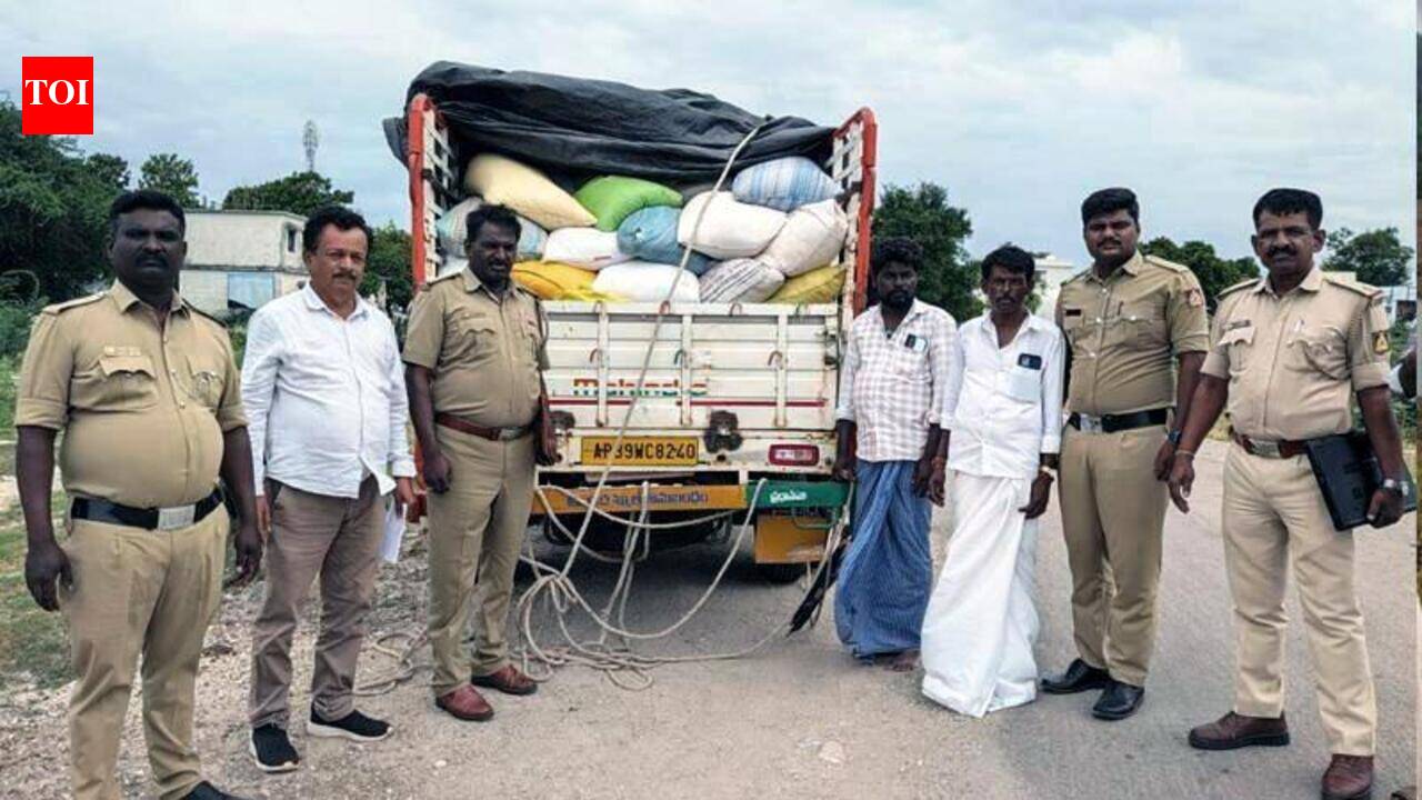 80 bags of PDS rice seized, driver held