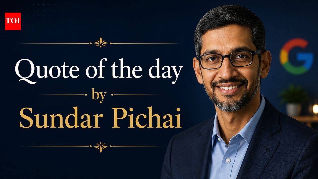 Quote of the day by Sundar Pichai: 
