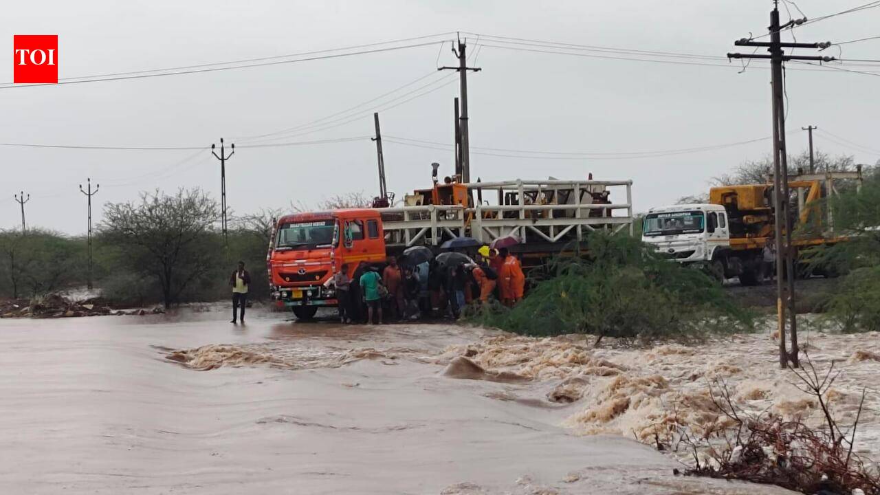 Roads and highways in Gujarat bear monsoon scars as rain eases after three days of battering