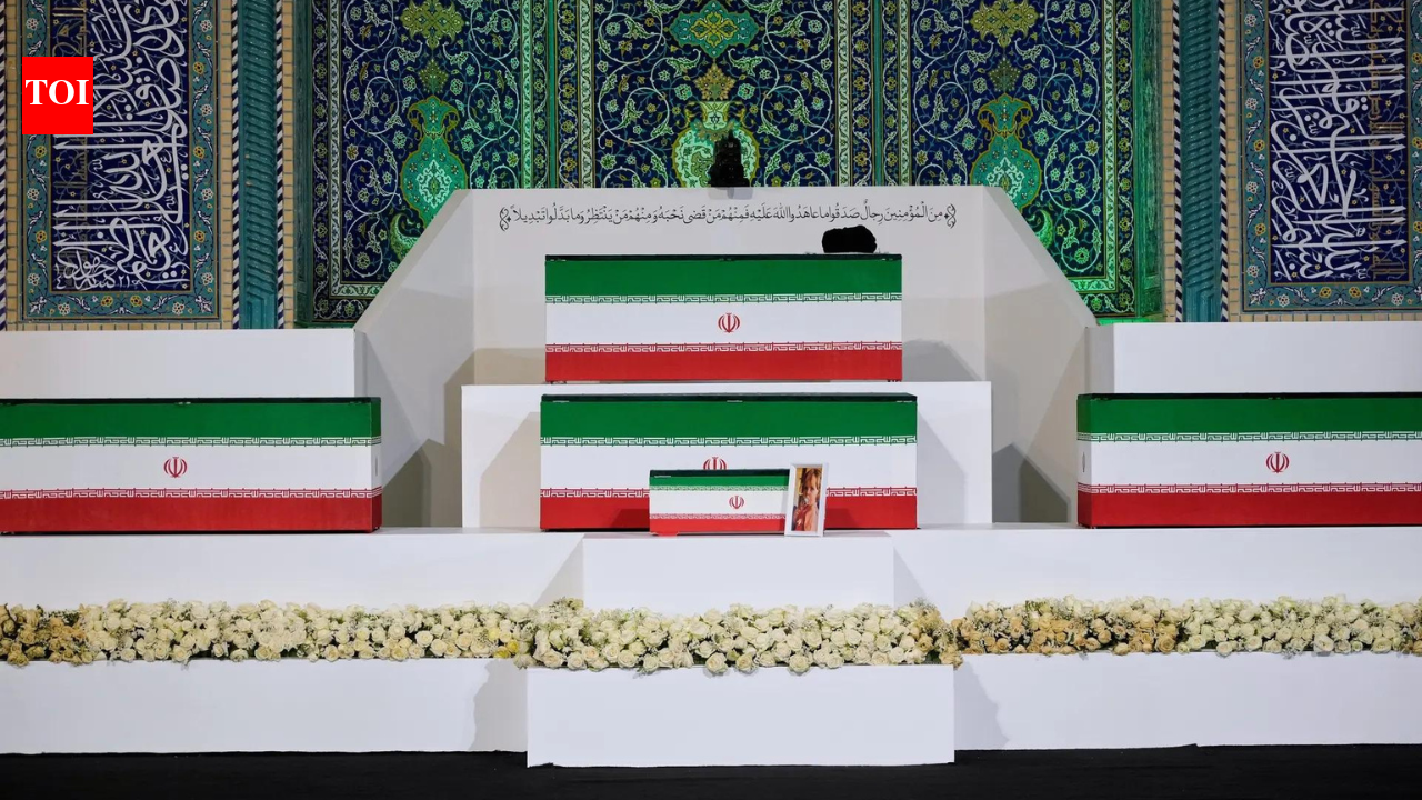 Mass grief at funeral projects hardline grip on post-war Iran