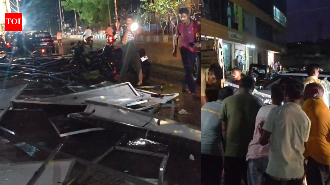 Heavy rain batters Rajasthan: Man killed, two grandsons injured after solar panels ripped off hotel rooftop crash onto road