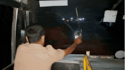 84 kilometres, no headlights: Conductor uses mobile phone torch to help driver run bus in Karnataka