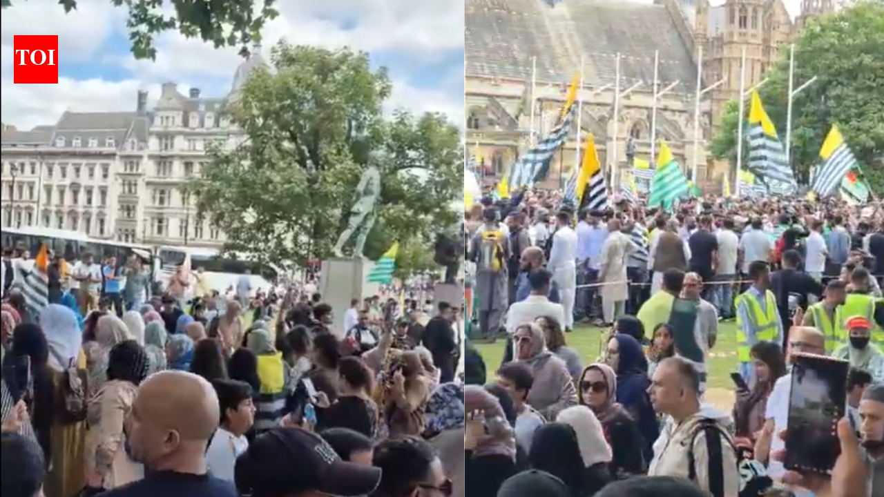 Massive anti-Pakistan protests erupt in London over crackdown on PoK activists - Watch