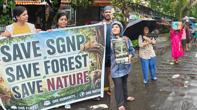 Hundreds join 'Save SGNP' protest in Thane, oppose projects near forest
